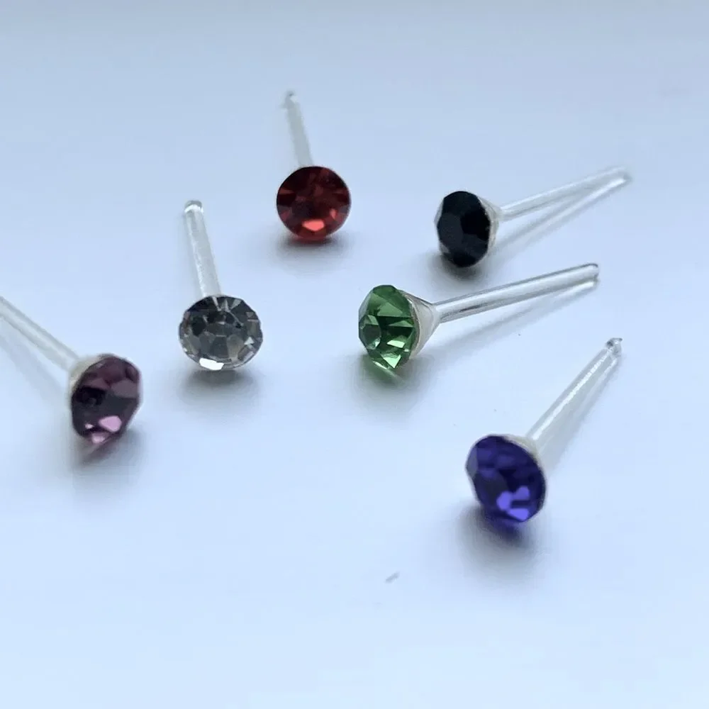 20 Pairs of Rainbow Earrings – Set of 40 Mini Studs in Gift Box for Teens